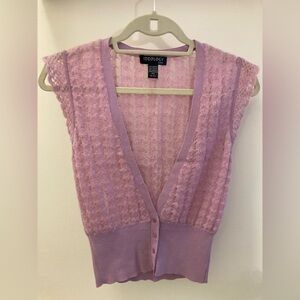 Mauve Knit Vest